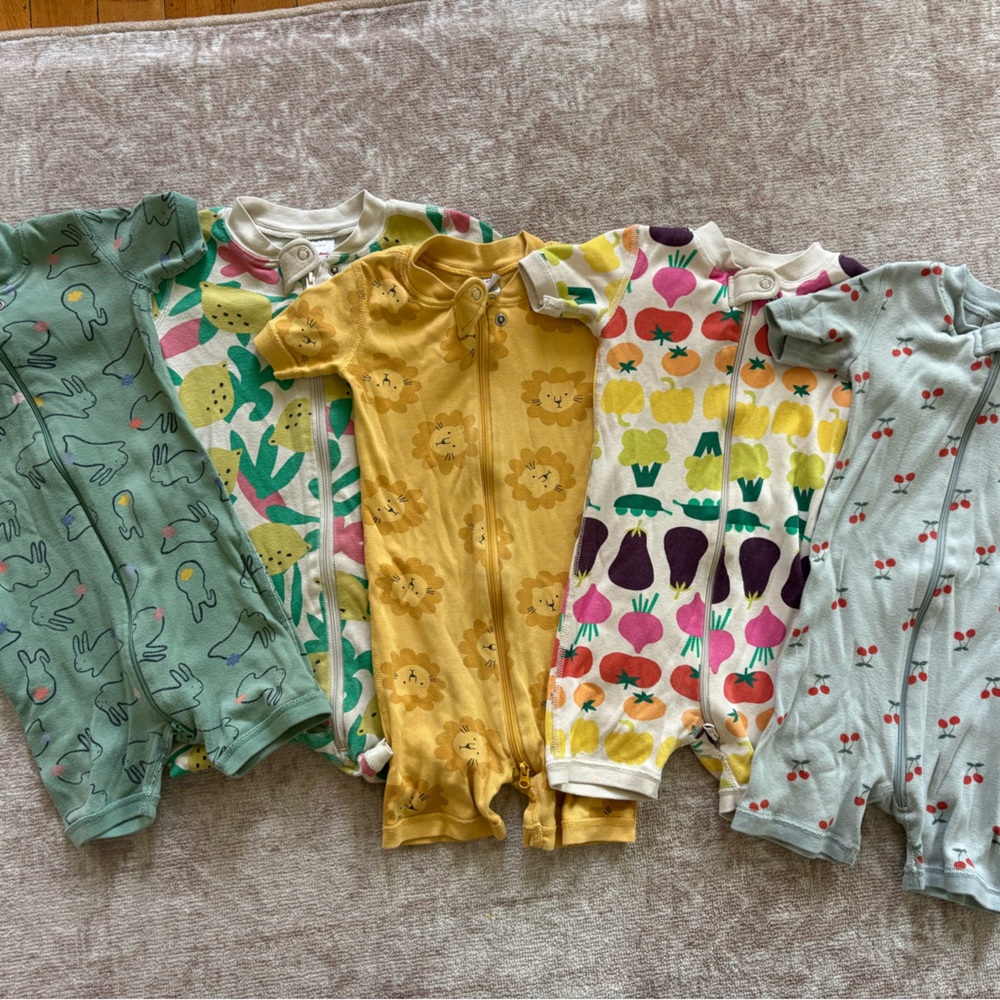 Colorful Baby Onesies Pajama Set